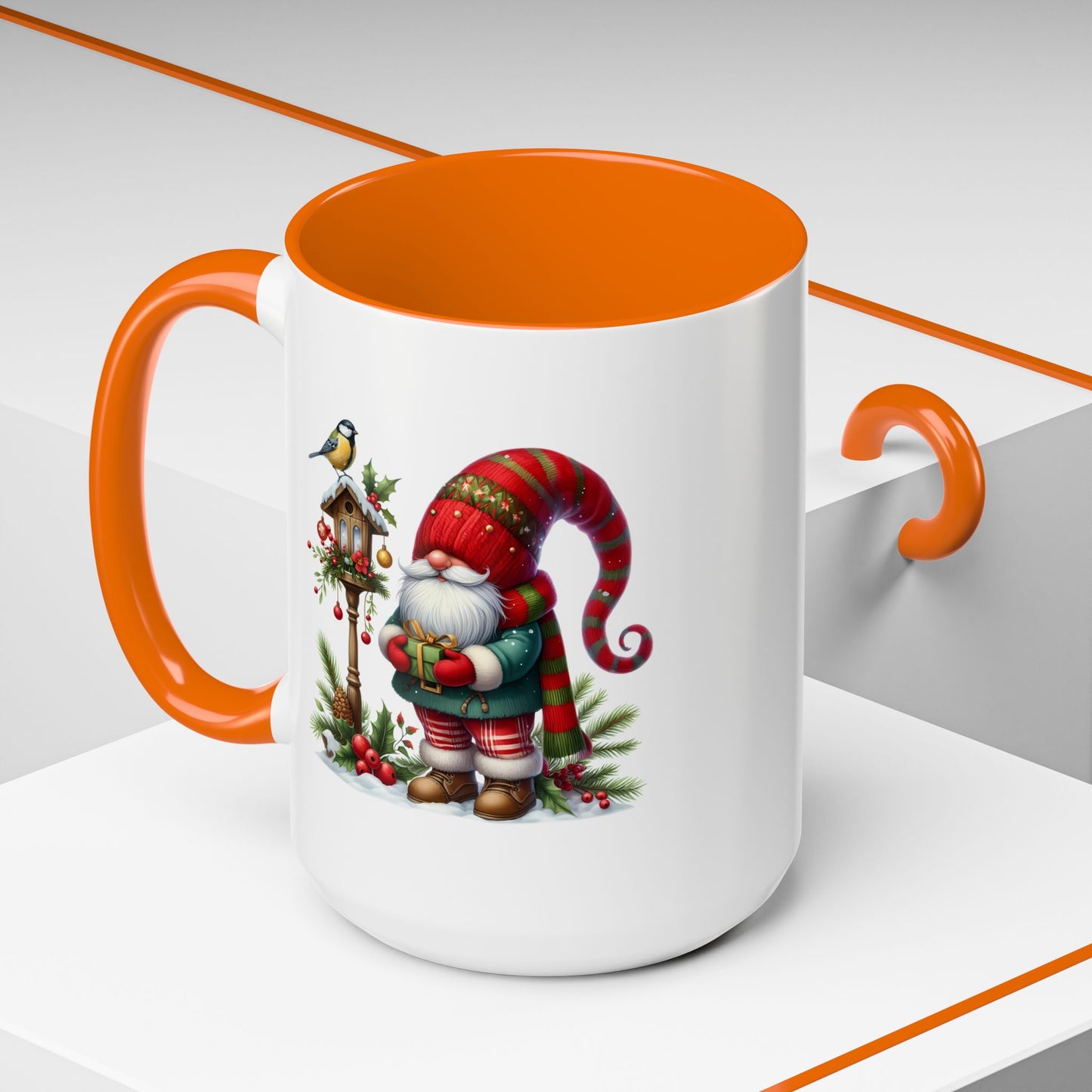 Christmas Mug - Gnome and Birdhouse