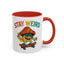 Humor Mug - Stay Weird Mushroom Skateboard