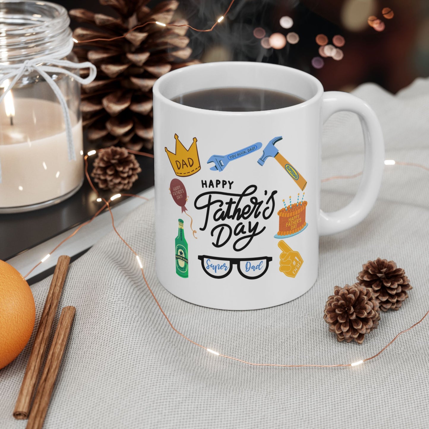 Father's Day Mug -  Happy Father's Day Collage