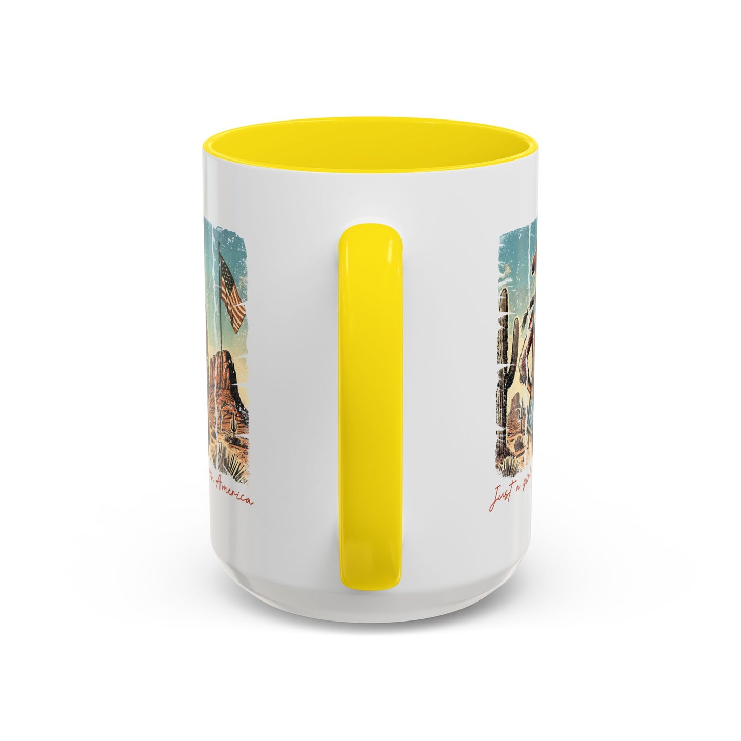 4th of July Mug - Just a Girl Who Loves America
