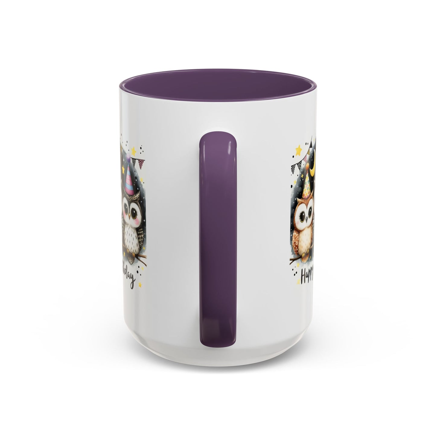Birthday Mug - Happy Birthday Owls