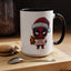 Christmas Mug - Merry Christmas Red Text Superhero