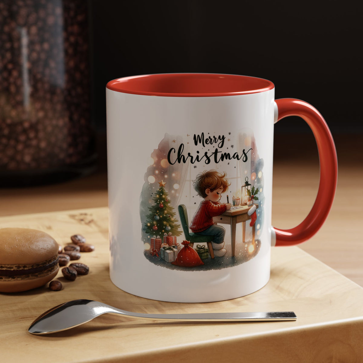 Chistmas Mug - Merry Christmas Child Writing