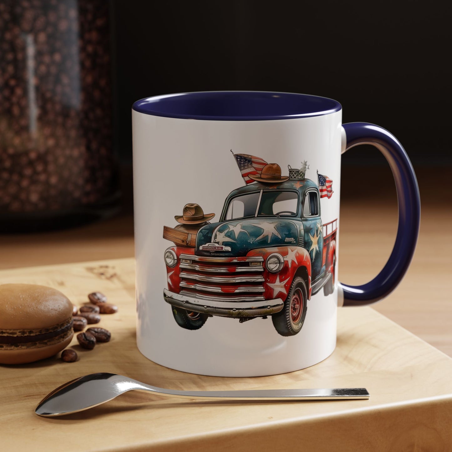 4th of July - Old Truck & Flag