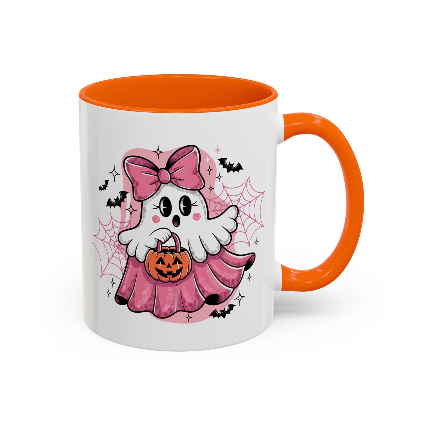 Halloween Mug - Ghost With Pink Bow