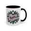 Christmas Mug - Merry Christmas White & Red Embossed Text