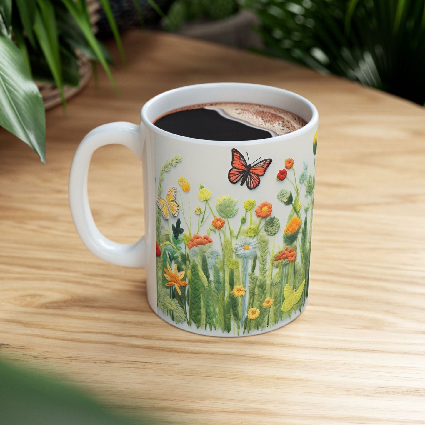 Artistic Mug - Felted Butterflies 3