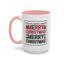 Christmas Mug - Merry Christmas Red Green & Black Text Trees Presents