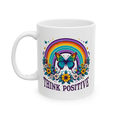 Wellness Mug - Think Positive Butterfly