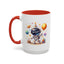Birthday Mug - Happy Birthday Astronaut, Cake & Balloon