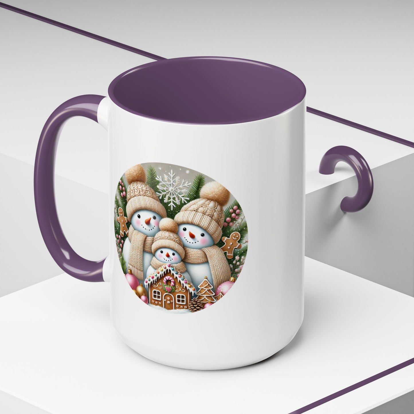 Christmas Mug - Gingerbread Snowman Family