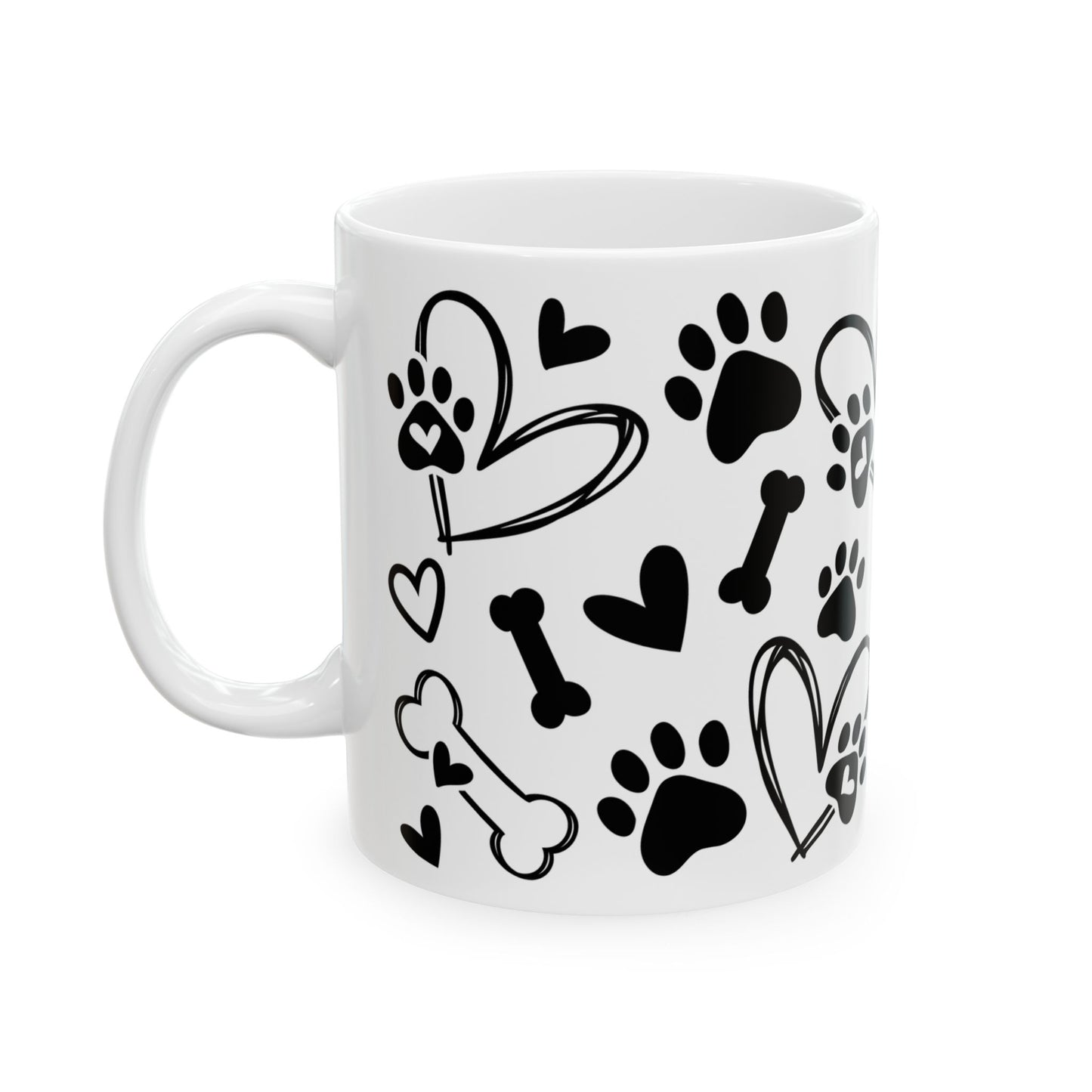 Animal Mug - Dog Paws & Bones