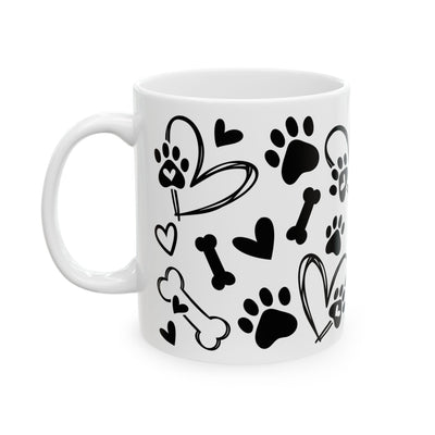 Animal Mug - Dog Paws & Bones