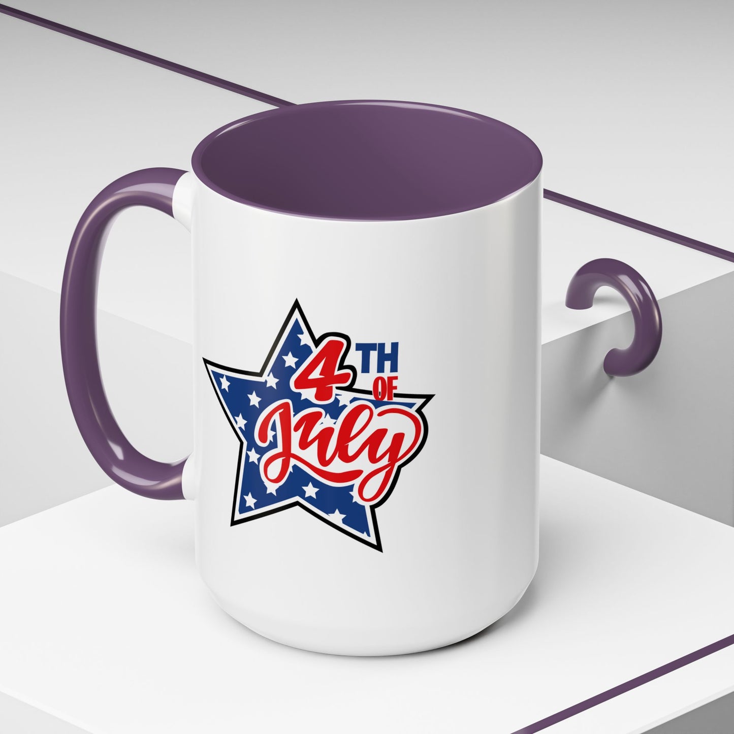 4th of July Mug - 4th of July Star Flag