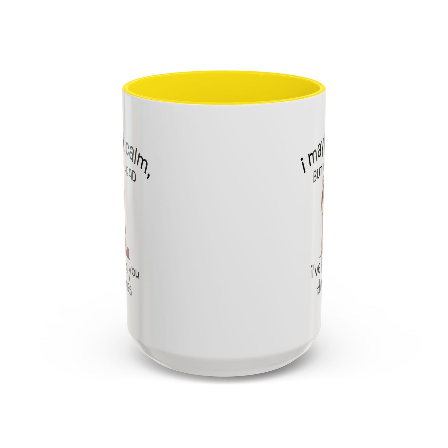 Adult Mug - I May Look Calm Cat