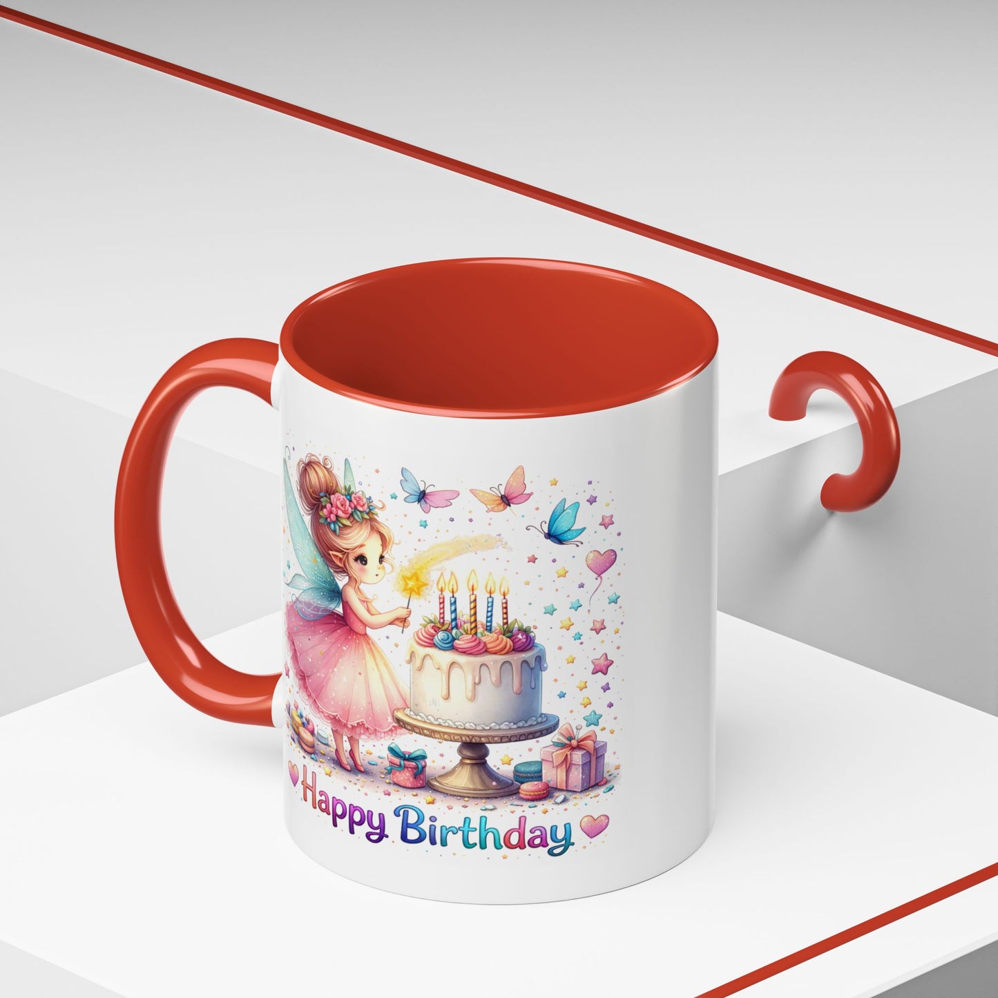 Birthday Mug - Fairy Butterflies
