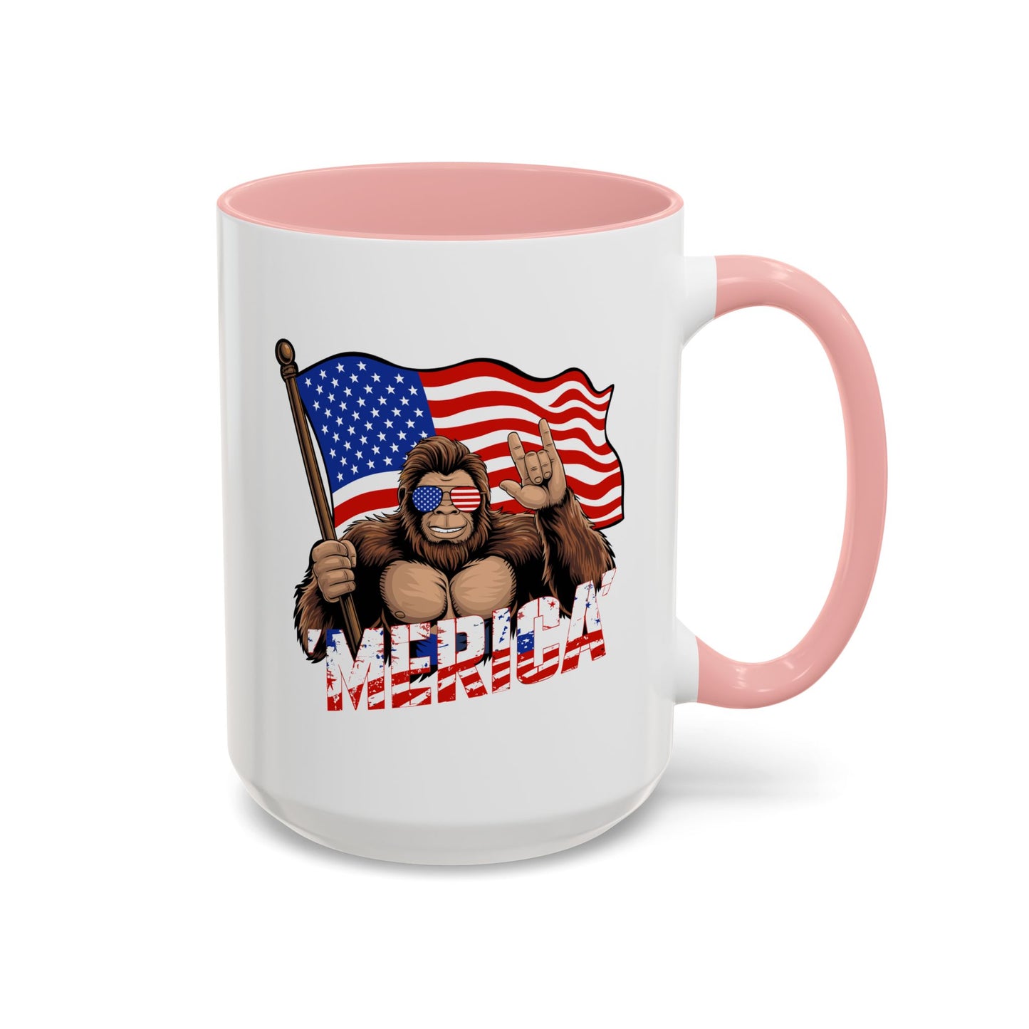 4th of July Mug - Bigfoot USA Flag