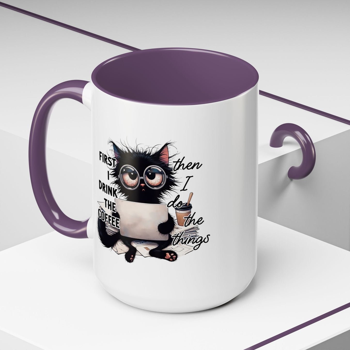 Animal Mug - First I Drink The Coffee
