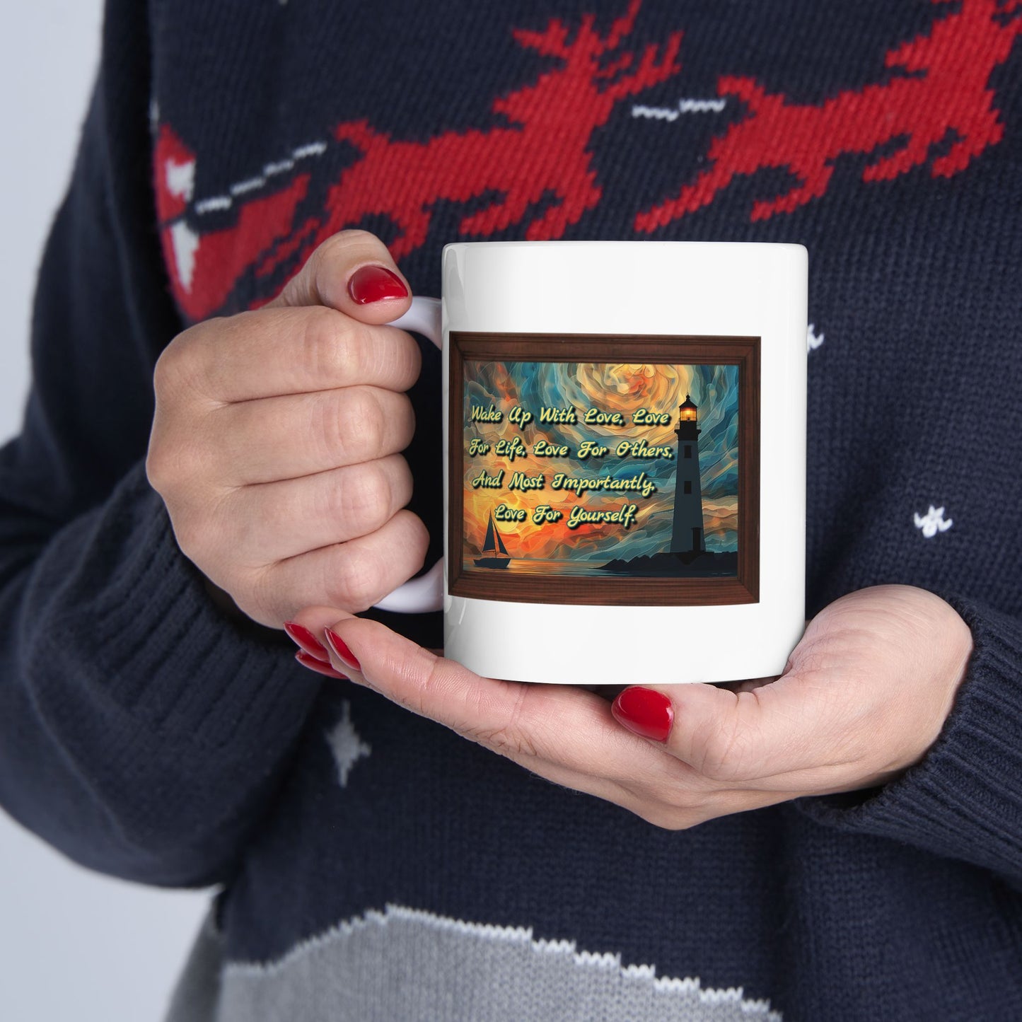 Motivation Mug - Wake Up With Love
