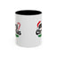 Christmas Mug - Merry Christmas Black Text Hat Candy Cane Mistletoe