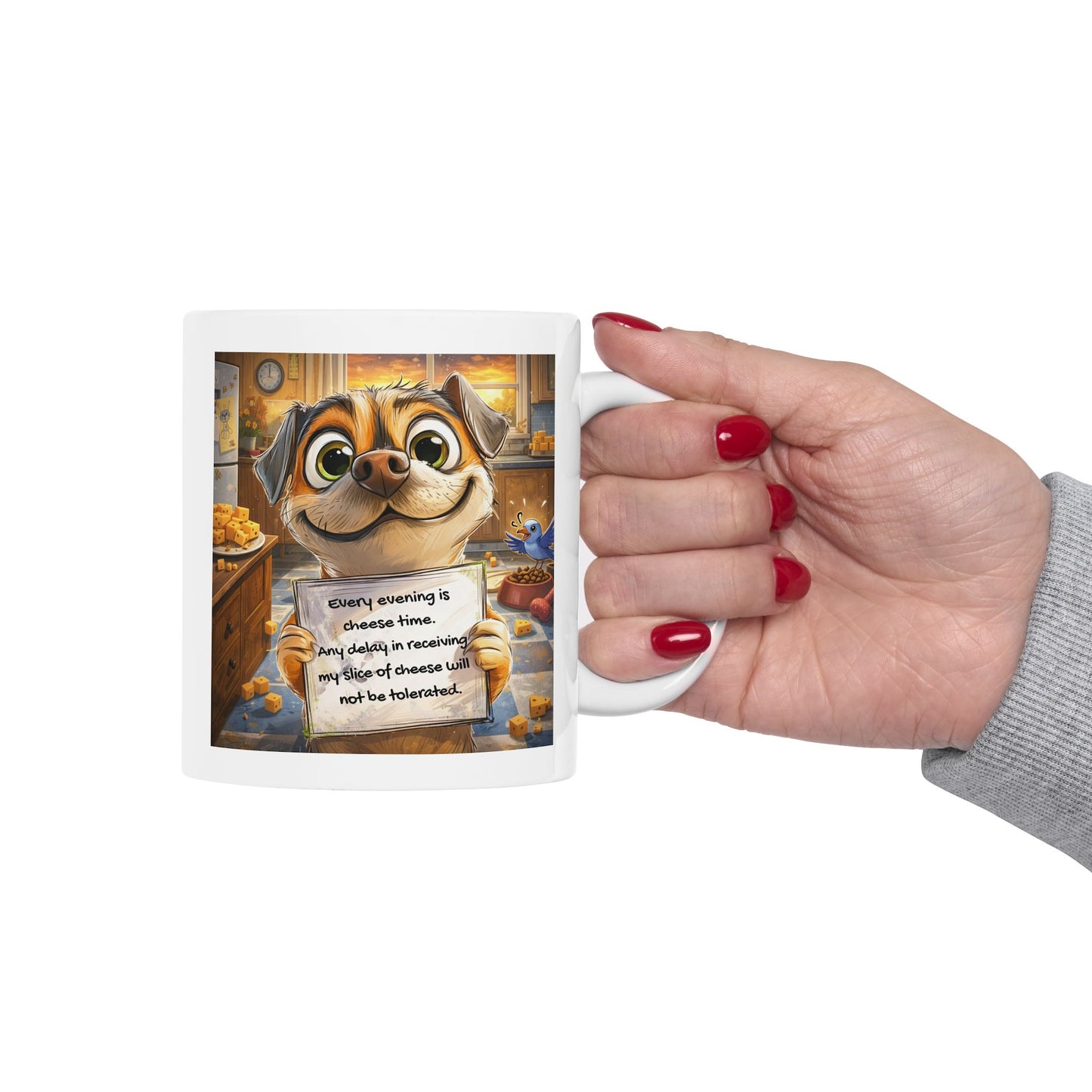 Animal Mug - Every Evening Is Cheese Time