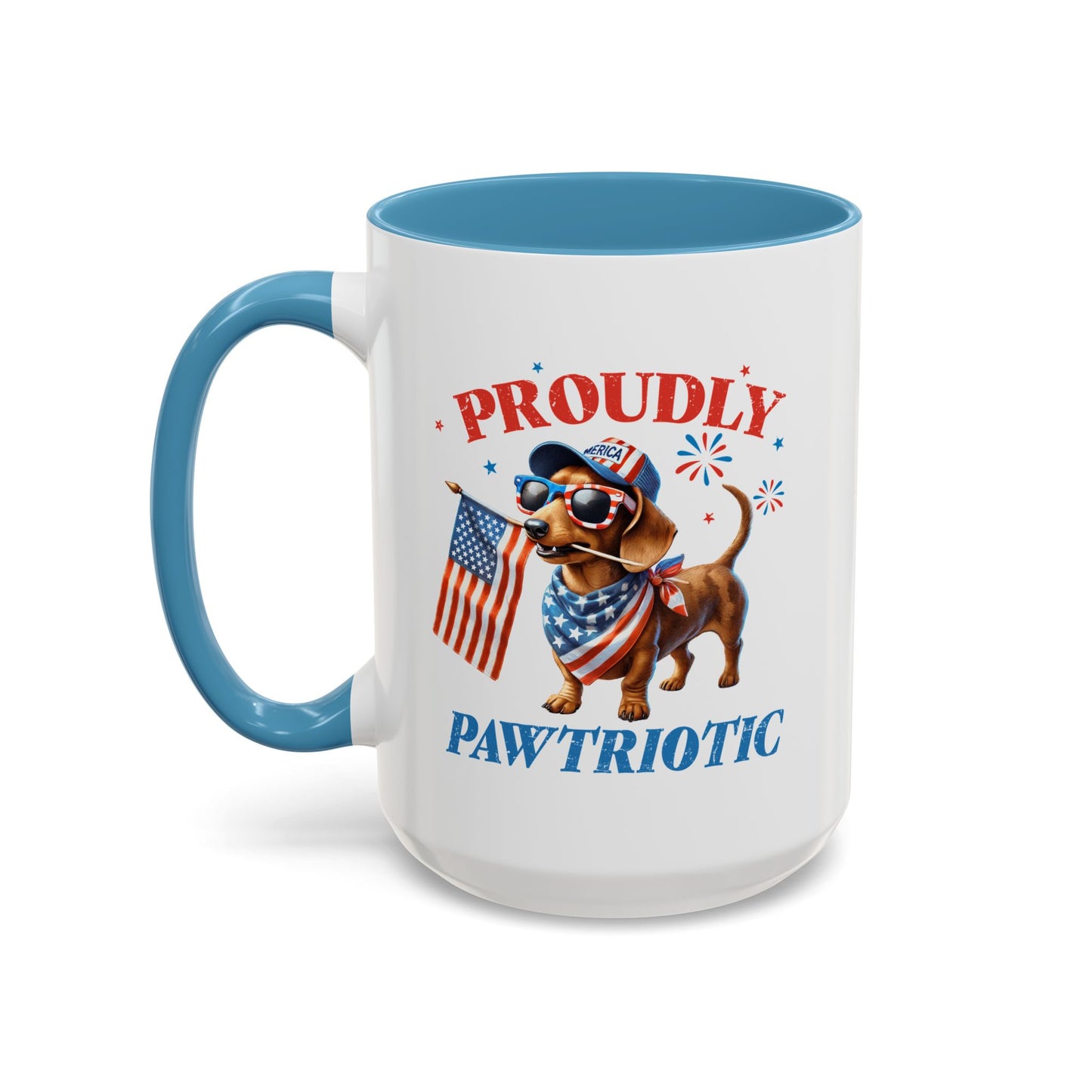 4th of July Mug - Proudly Pawtriotic Dog