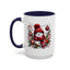 Christmas Mug - Burgundy Snowman