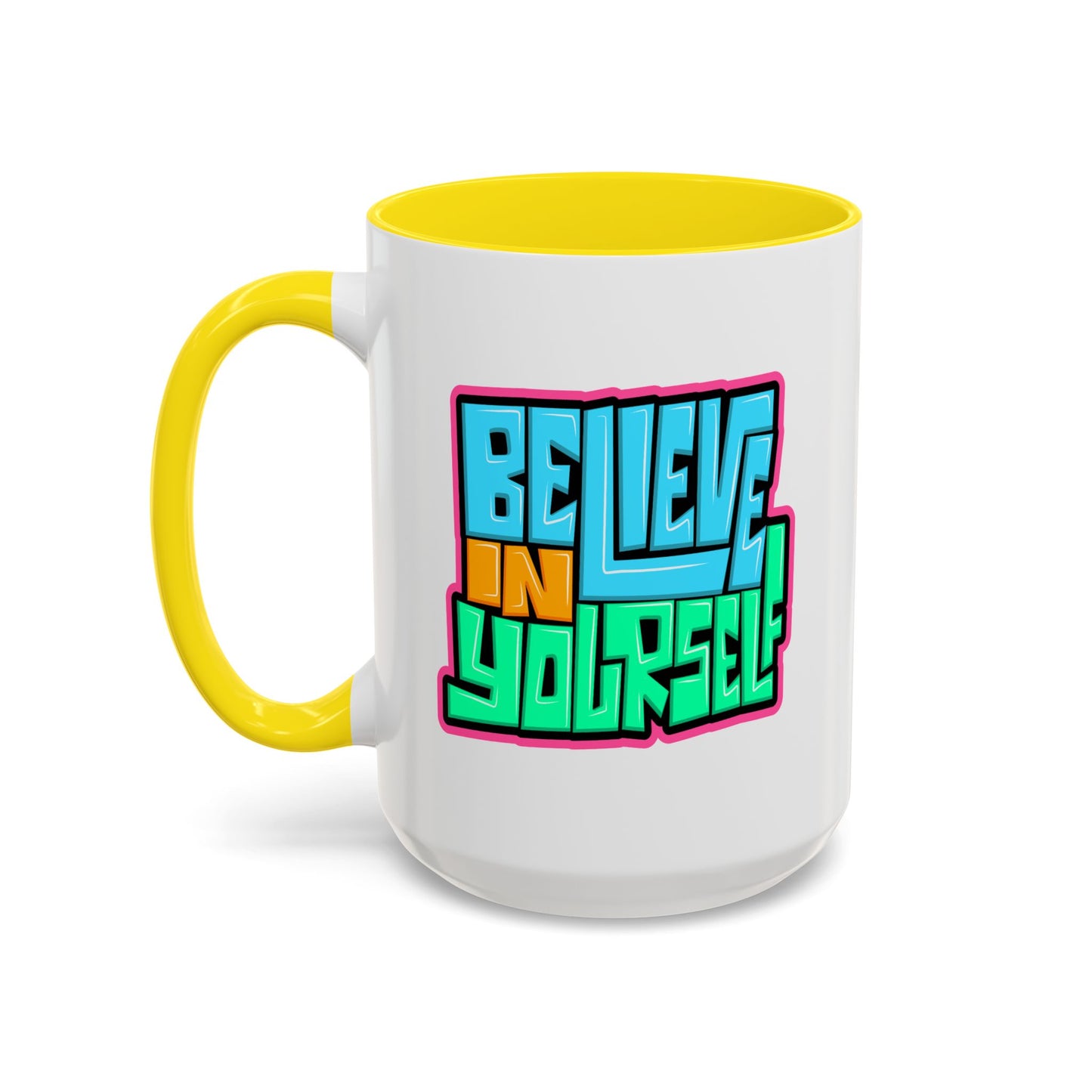 Motivation Mug - Believe In Yourself Graffiti