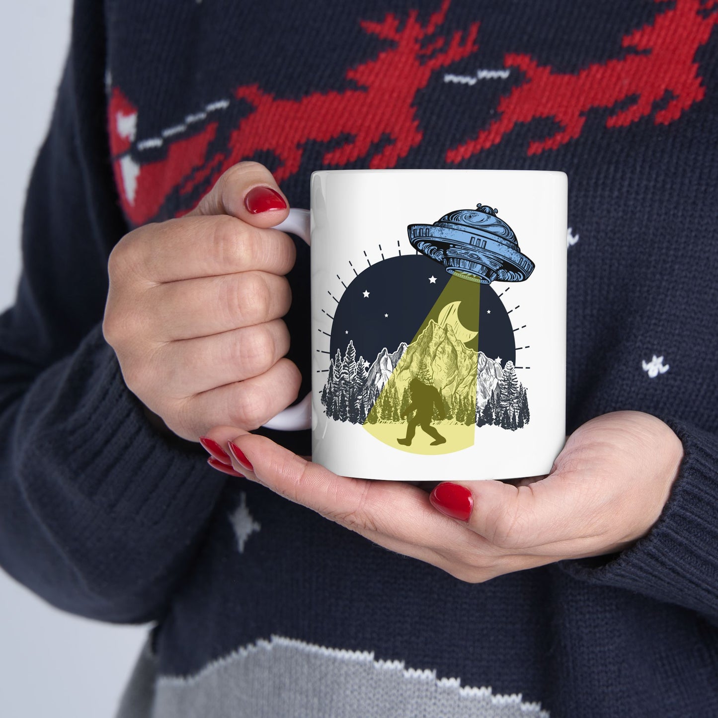 Alien Mug - Bigfoot Ufo