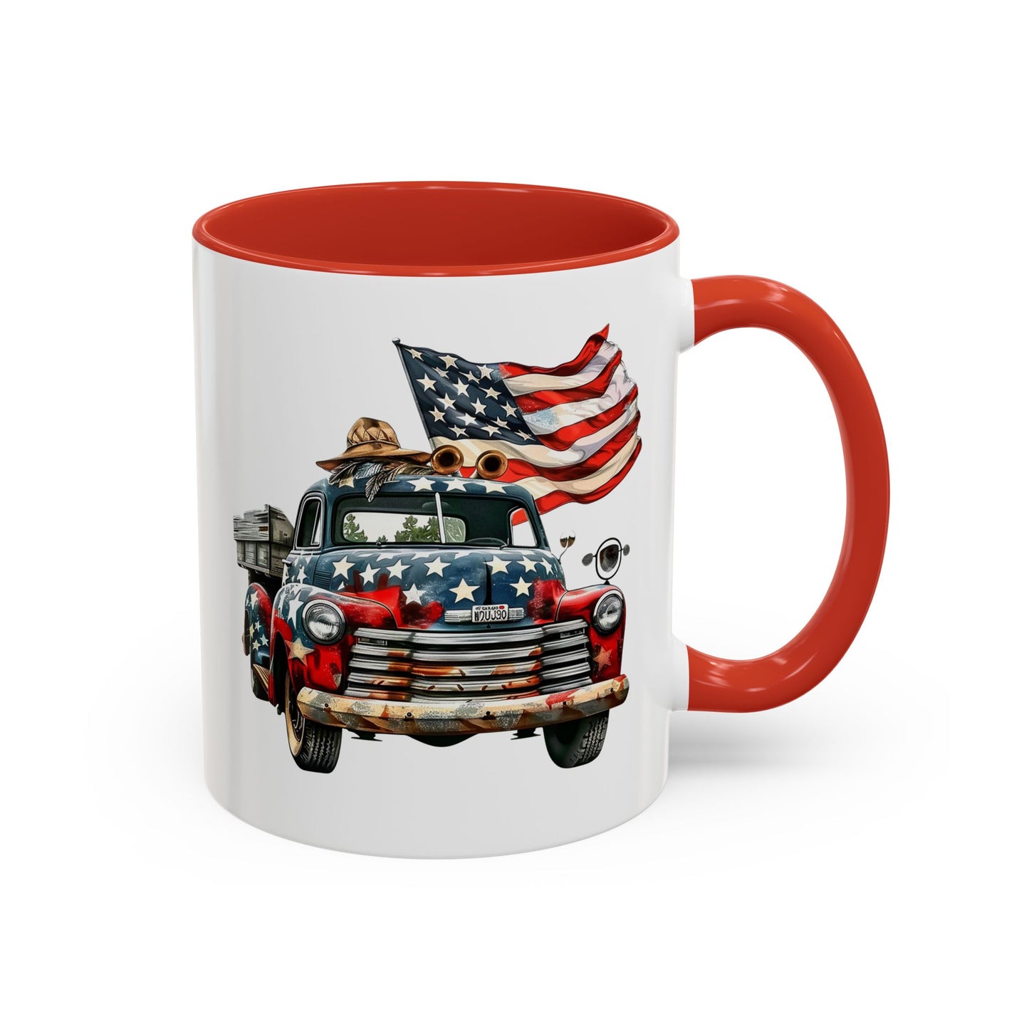 4th of July - Old Truck & Flag