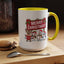 Christmas Mug - Merry Christmas White Text Reindeer Snowmen Penguin