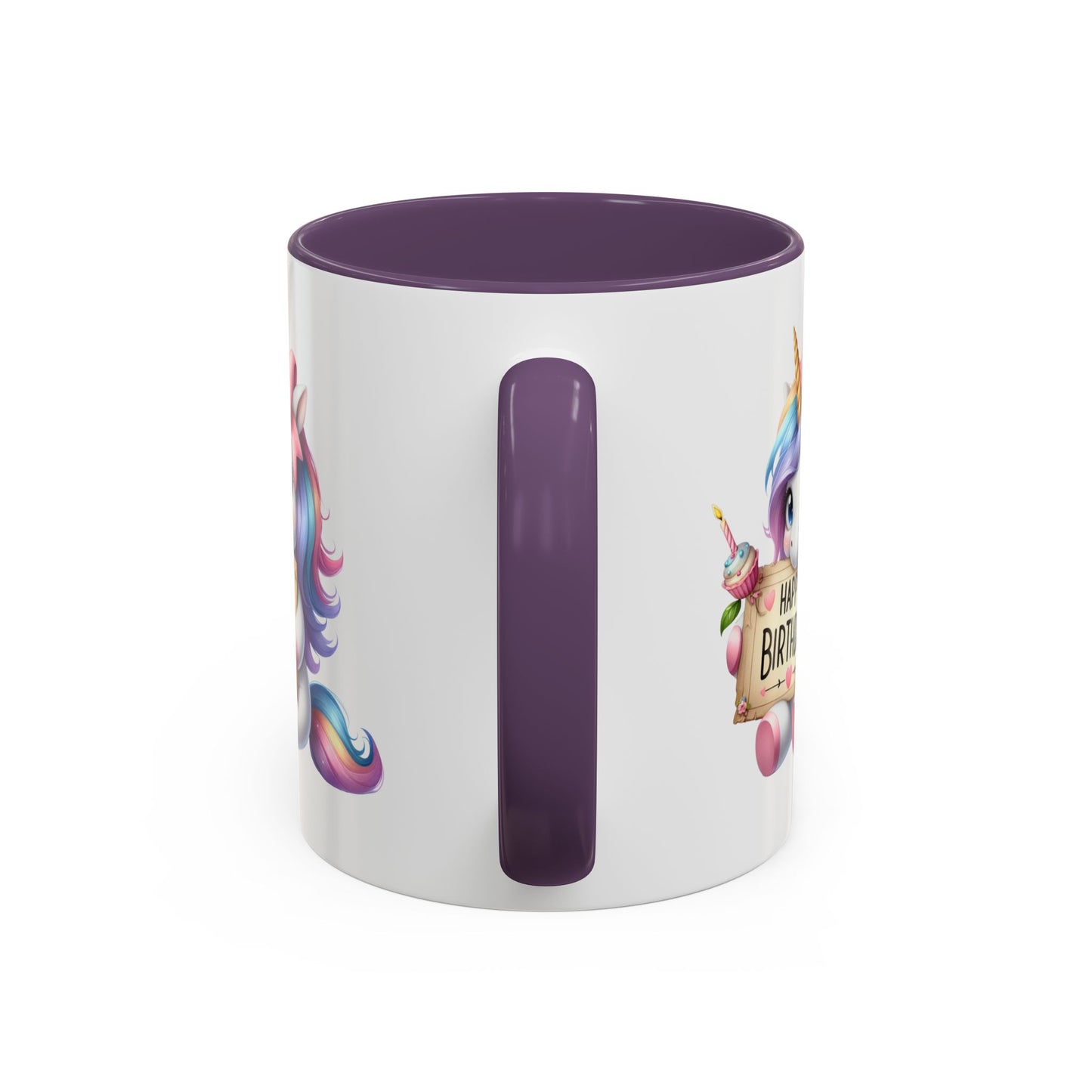 Birthday Mug - Girl Unicorn Happy Birthday Sign