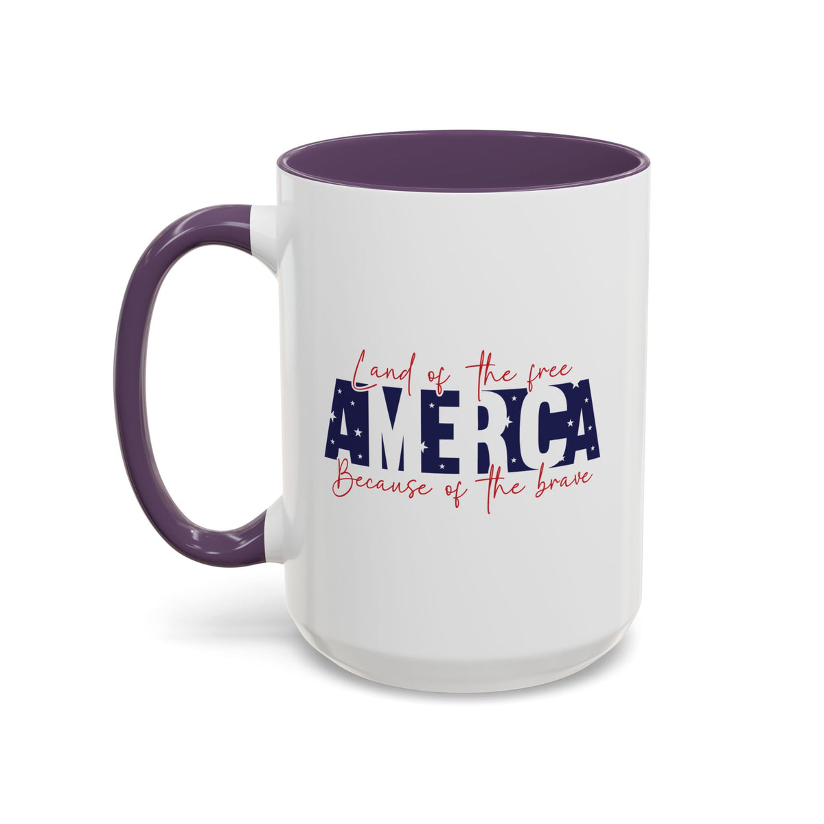 4th of July Mug - American Land of the Free Stars