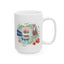 Christmas Mug - Joy Cat Snow Globe Heart Cup Lights