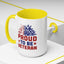 4th of July Mug - Proud to Be a Veteran Sunflower