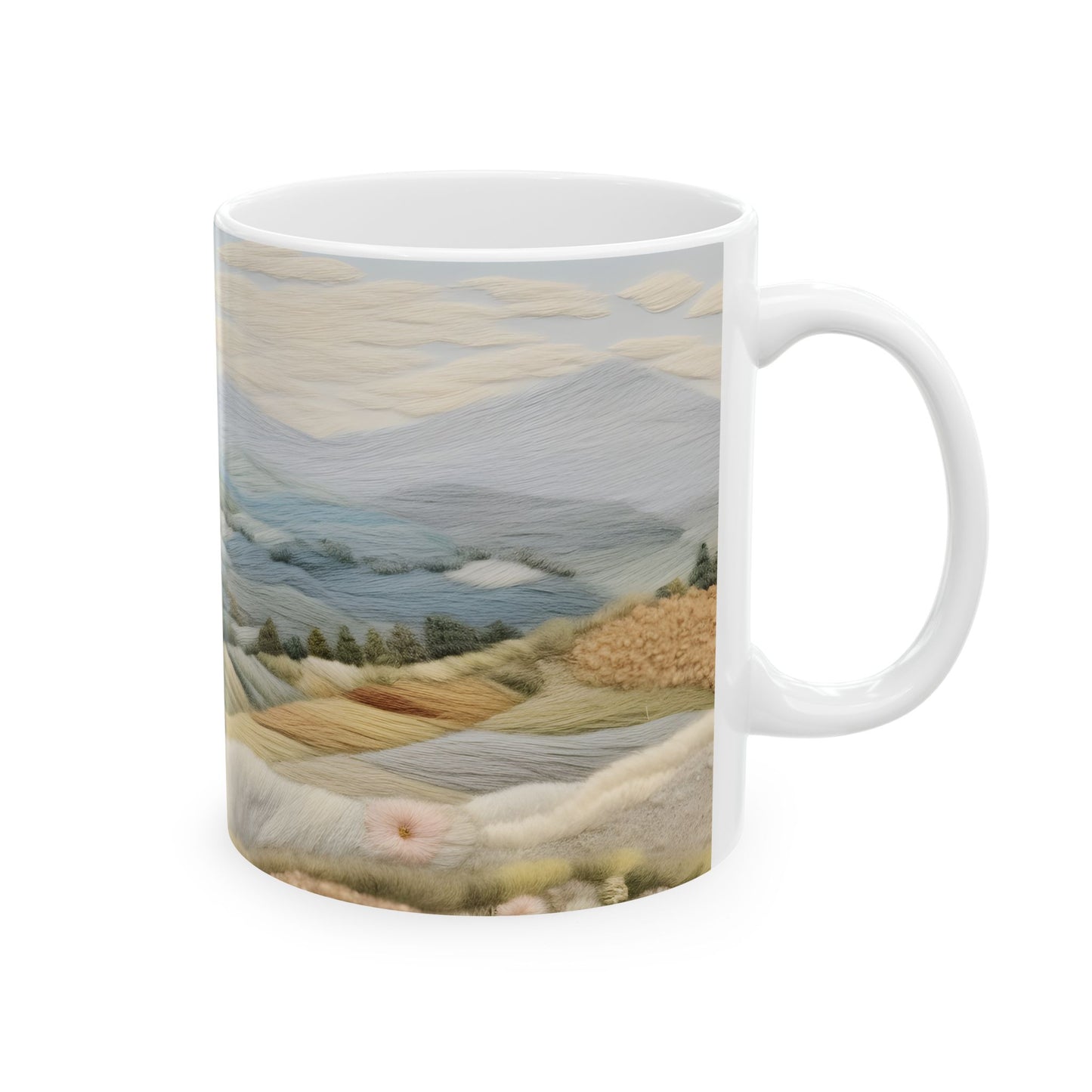 Artistic Mug - Felted Landscape 2
