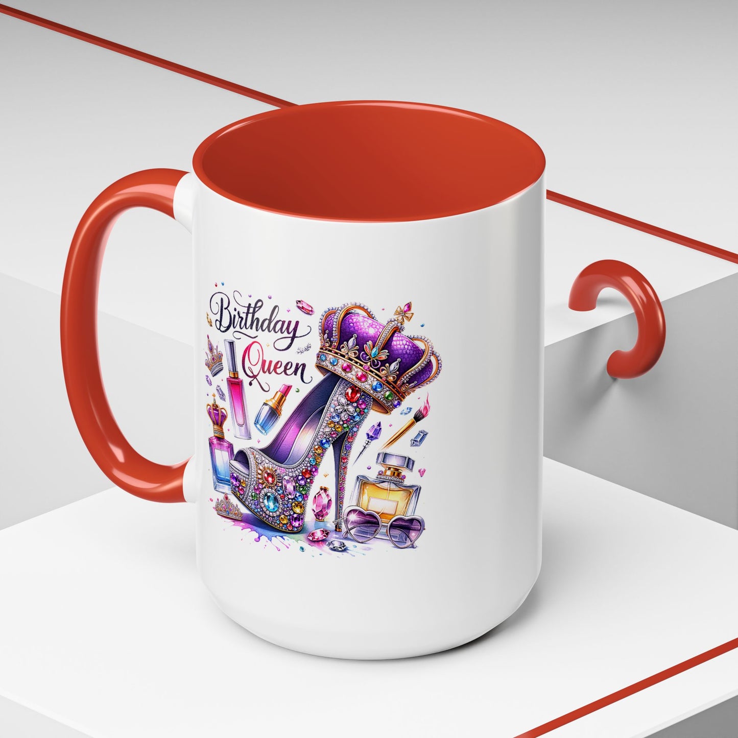 Birthday Mug - Birthday Queen Glitter