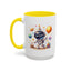 Birthday Mug - Happy Birthday Astronaut, Cake & Balloon