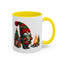 Christmas Mug - Gnome Presents and Fire