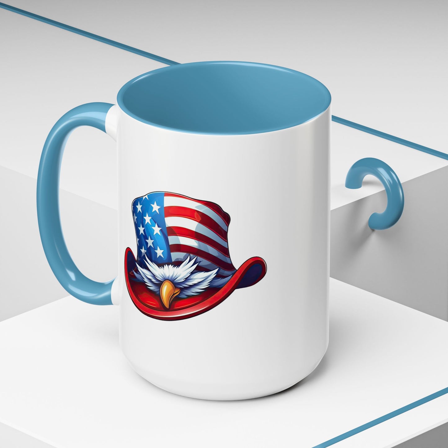 4th of July Mug - Bald Eagle American Hat