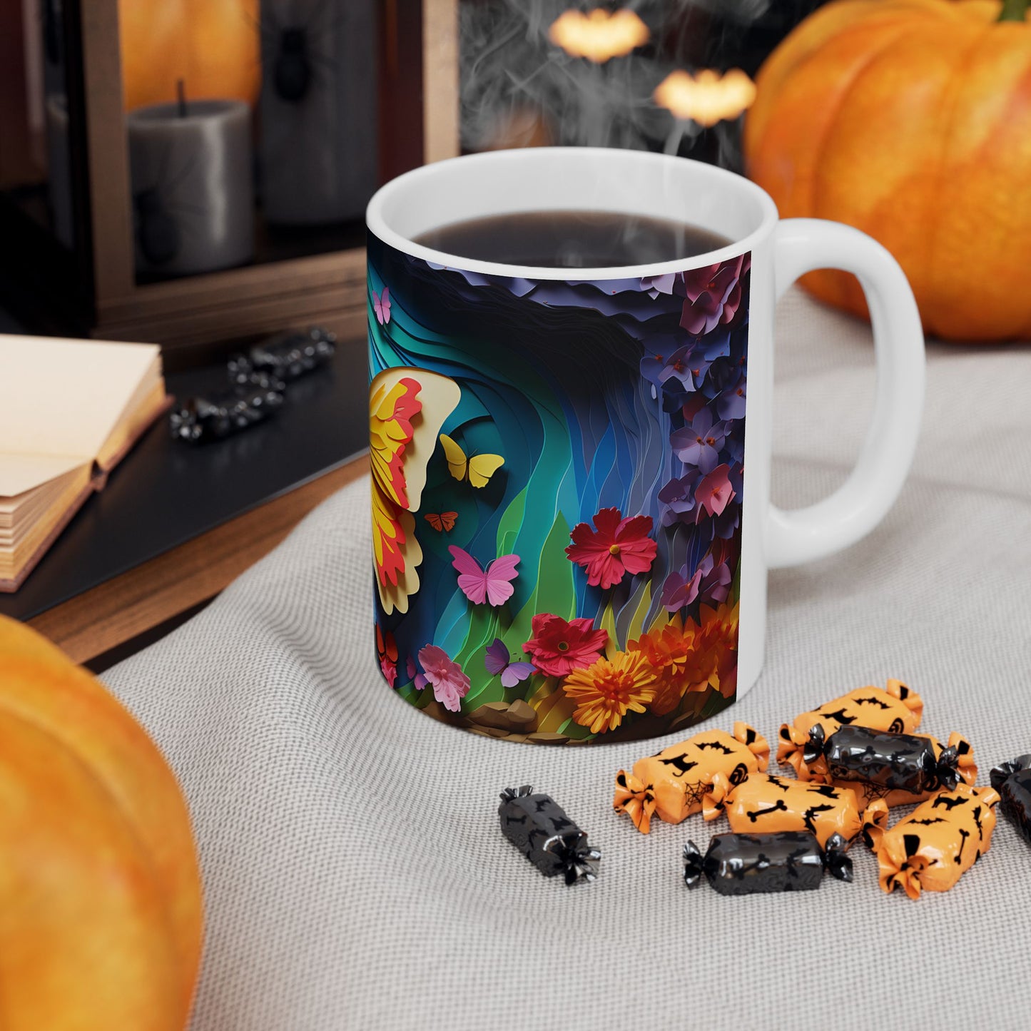 Artistic Mug - Colorful Butterflies 3