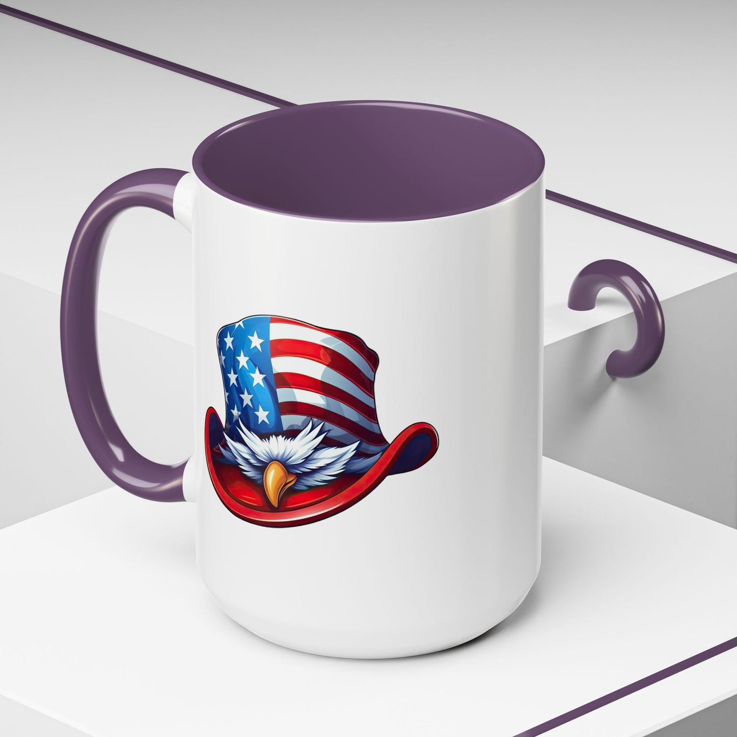 4th of July Mug - Bald Eagle American Hat