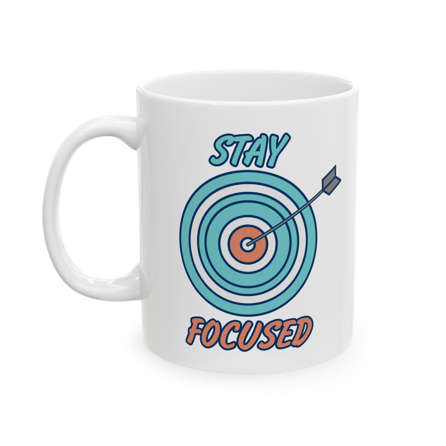 Motivation Mug - Stay Focused Arrow