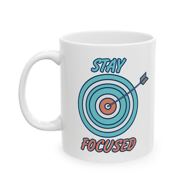 Motivation Mug - Stay Focused Arrow
