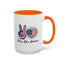 4th of July Mug - Peace Love America