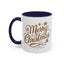 Christmas Mug - Merry Christmas Gold Text Tree Star Ornaments