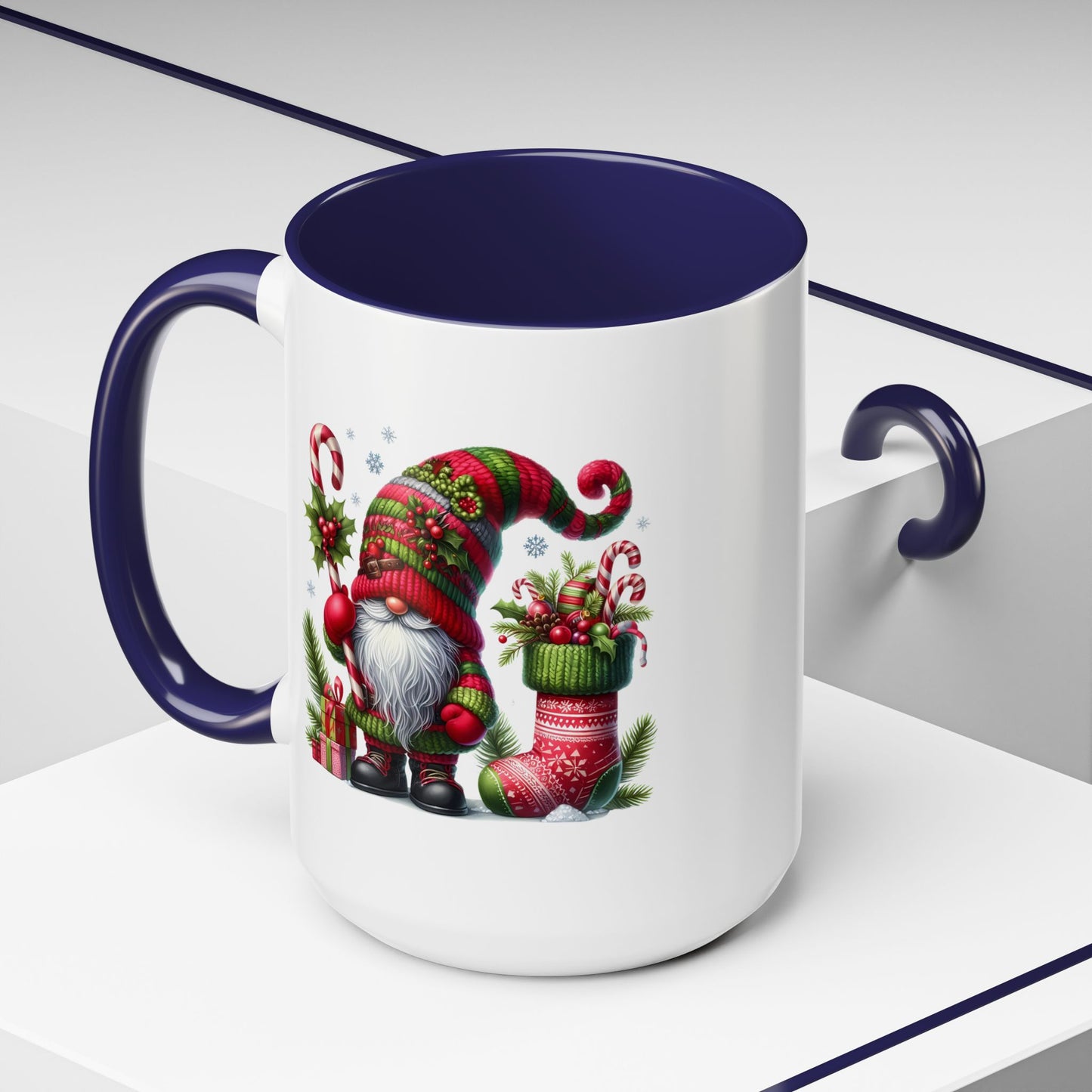 Christmas Mug - Gnome and Christmas Stocking