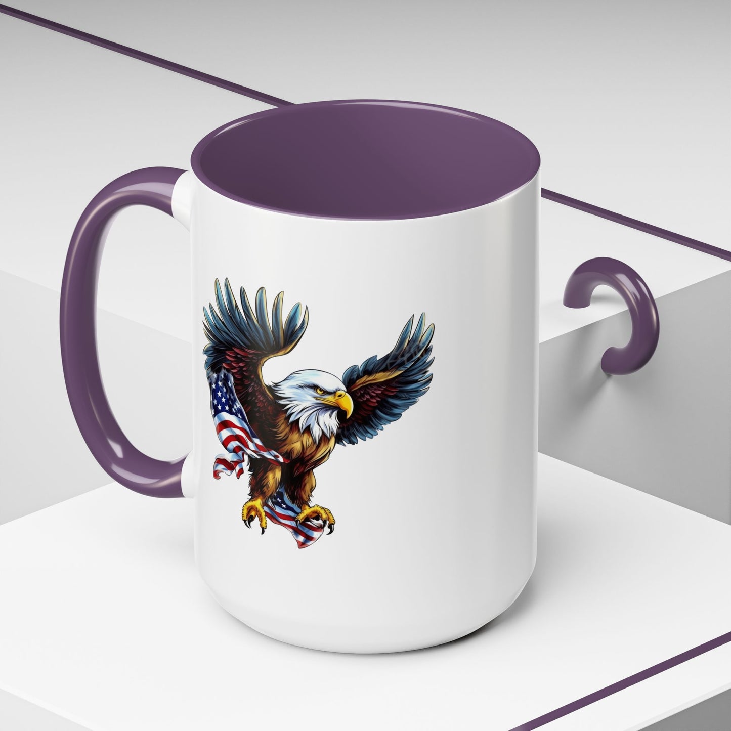 4th of July Mug - American Bald Eagle Flag 7