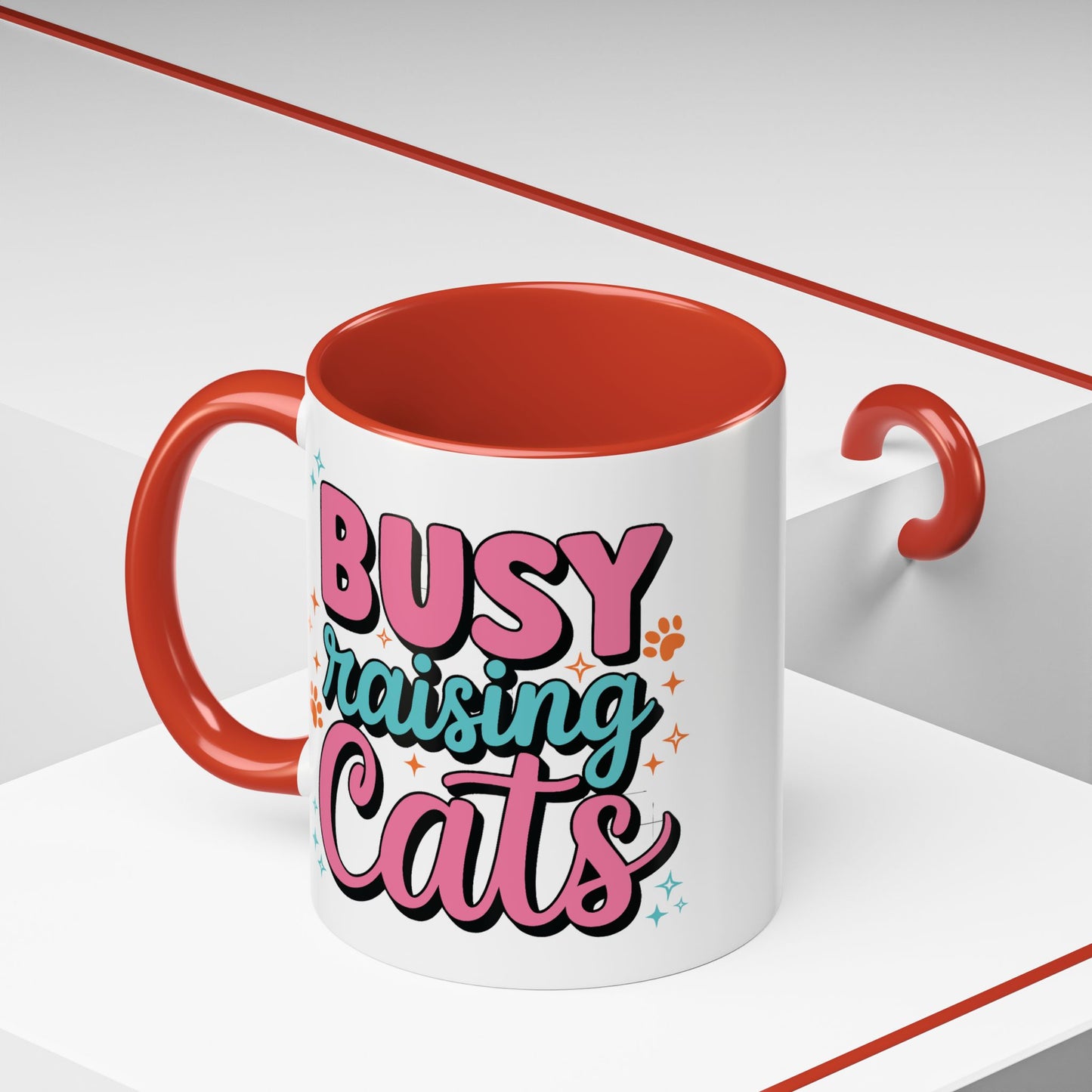 Animal Mug - Busy Raising Cats