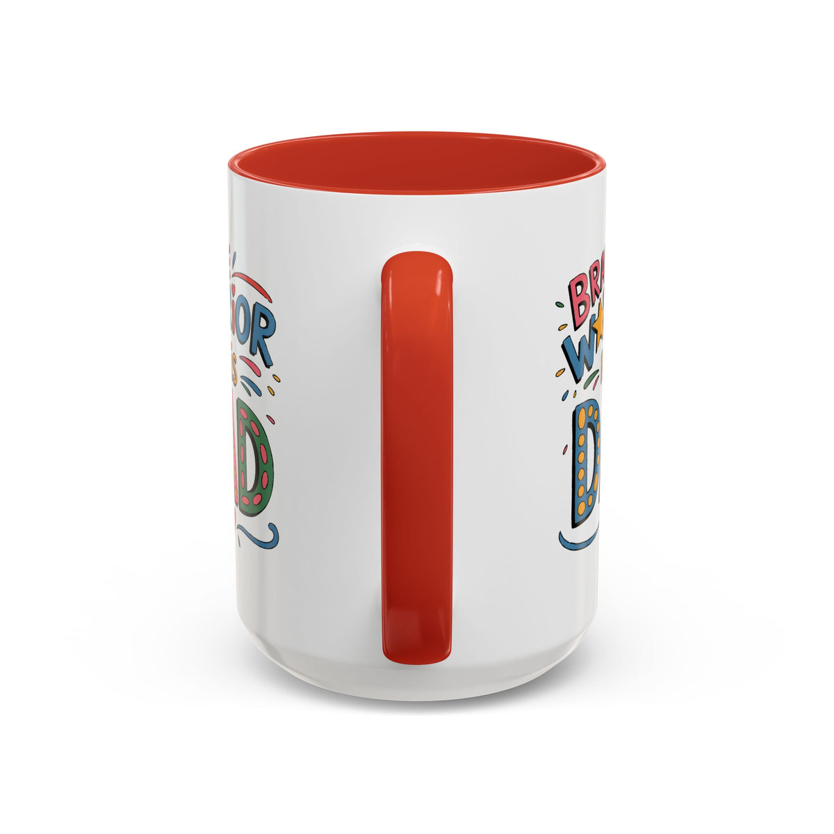 Father's Day Mug - Dad Brave Warrior
